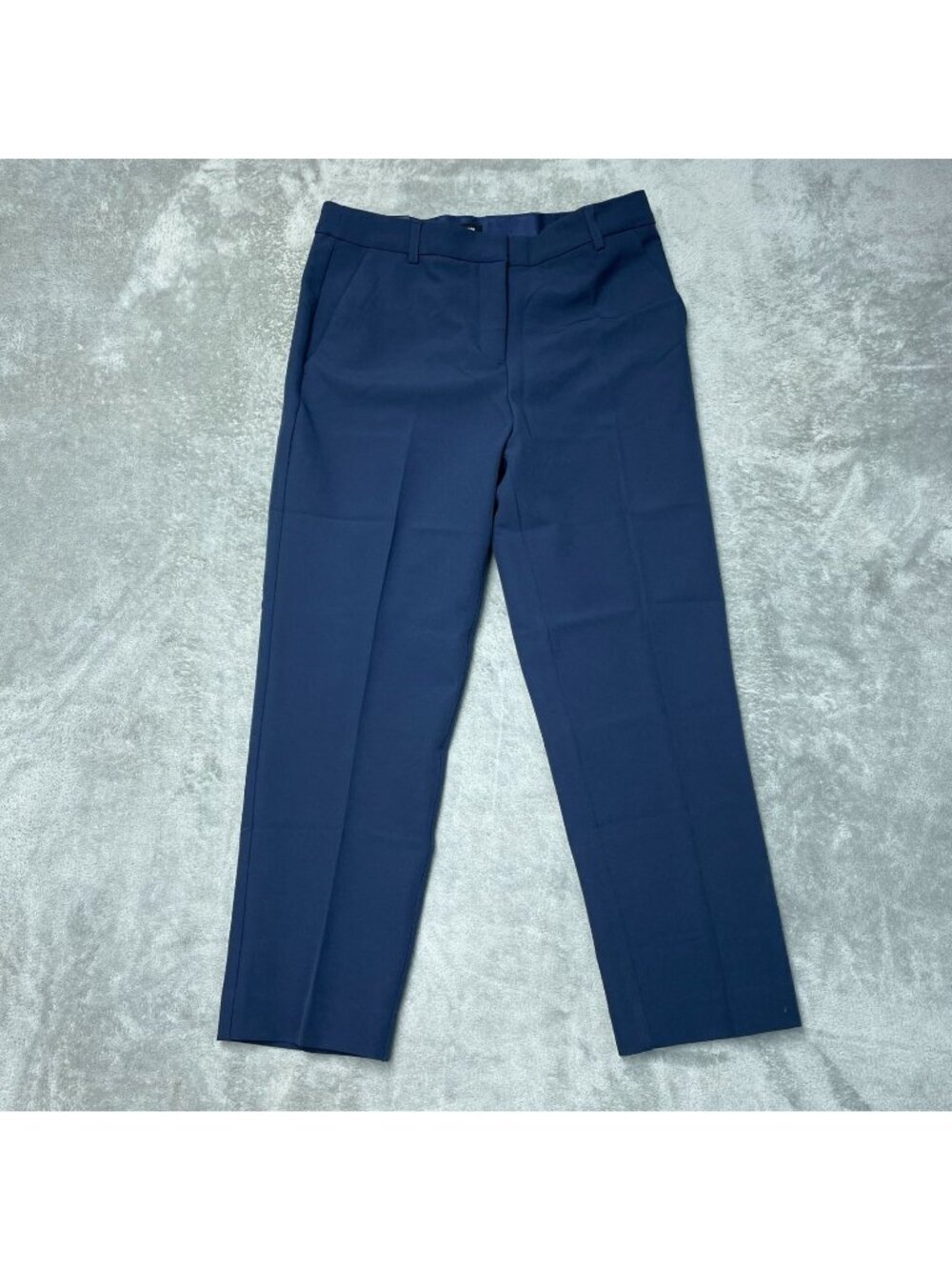 NWT Express Women's 10 Navy Ankle Dress Pants Inseam 27" Polyester Blend C0526